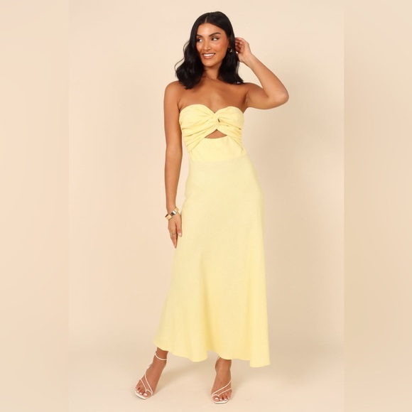 Petal & Pup Dresses & Skirts - PETAL & PUP ROSETTA DRESS - LEMON B2954